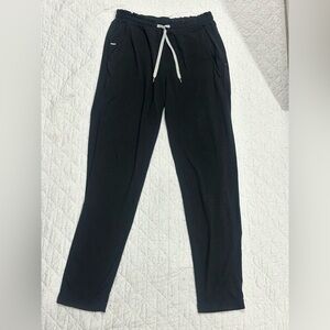Vuori Black Jogger Pants with White Drawstring
